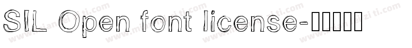 SIL Open font license字体转换